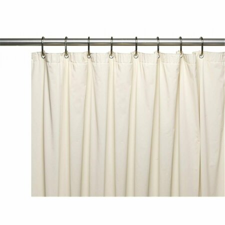 CARNATION HOME FASHIONS USC-3-15 3 Gauge Vinyl Shower Curtain Liner, Bone USC-3/15